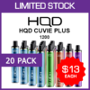 HQD CUVIE PLUS – 1200 PUFFS – 20 PACK