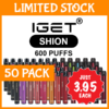 50 PACK – IGET SHION – 600 PUFFS