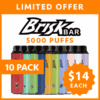 BRISK BAR – 5000 PUFFS – 10 PACK