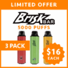 BRISK BAR – 5000 PUFFS – 3 PACK