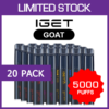 IGET GOAT – 5000 PUFFS – 20 PACK