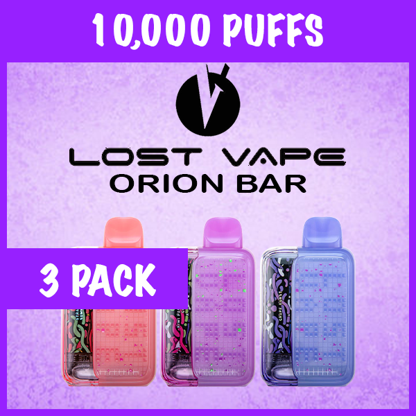 3 PACK – ORION BAR LOST VAPE 10000