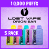 5 PACK – ORION BAR LOST VAPE 10000