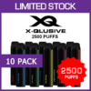 X-QLUSIVE – 2500 PUFFS – 10 PACK